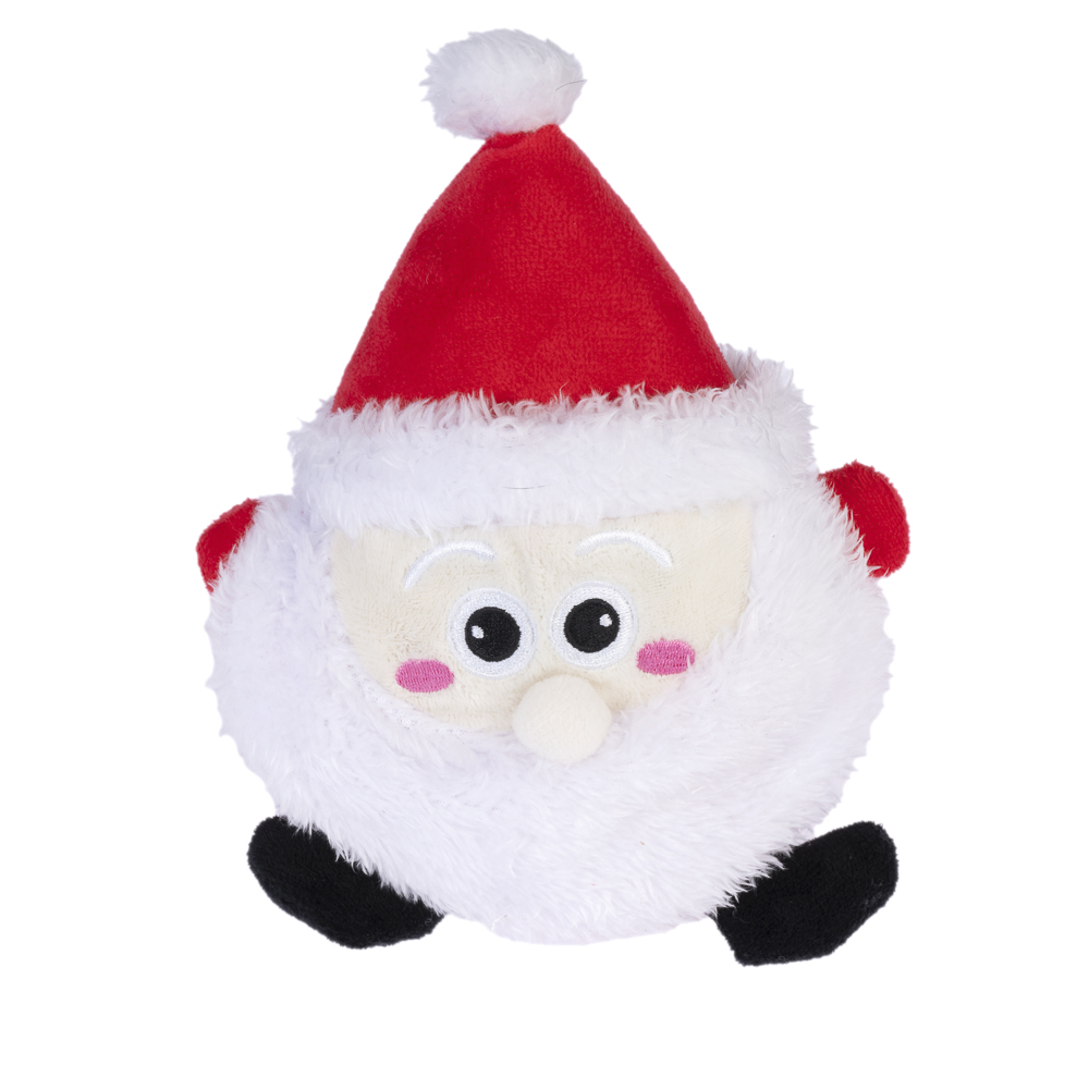 TIAKI Kugelrunder Santa Klaus für Hunde - L 20 x B 14 x H 9 cm von TIAKI
