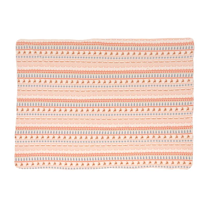 TIAKI Kuscheldecke mit nordischem Wintermuster - Größe L: L 200 x B 150 cm von TIAKI