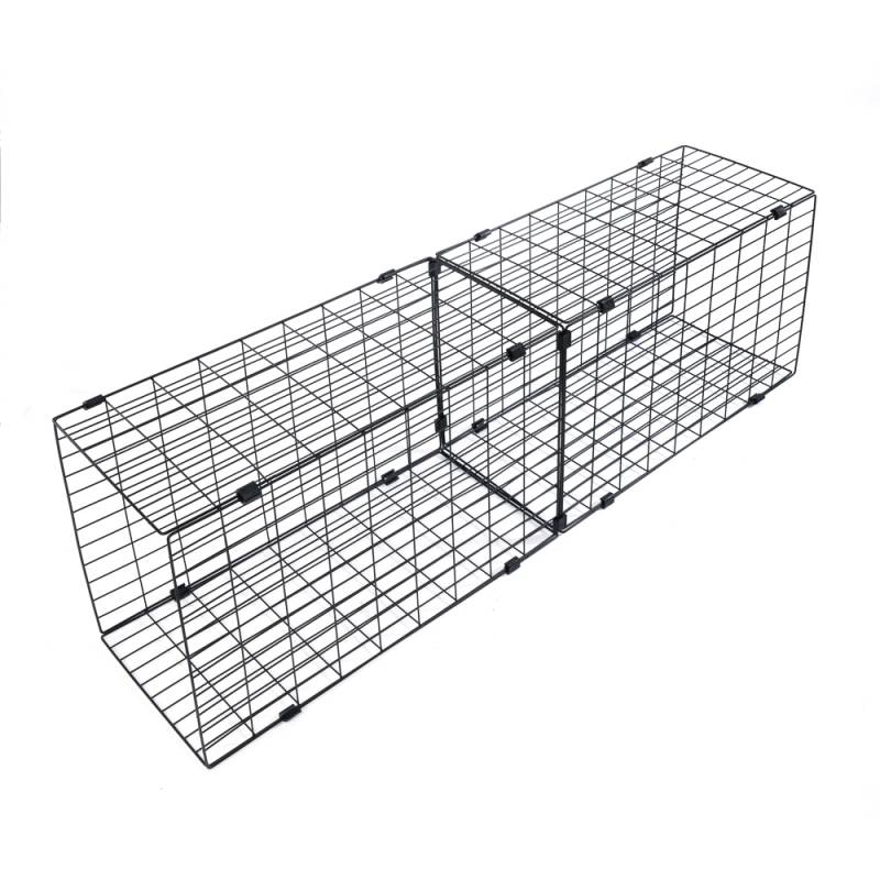 TIAKI Outdoor Katzengehege, schwarz - Zubehör: Passendes Tunnel-Element, L 140 x B 40 x H 30 cm von TIAKI