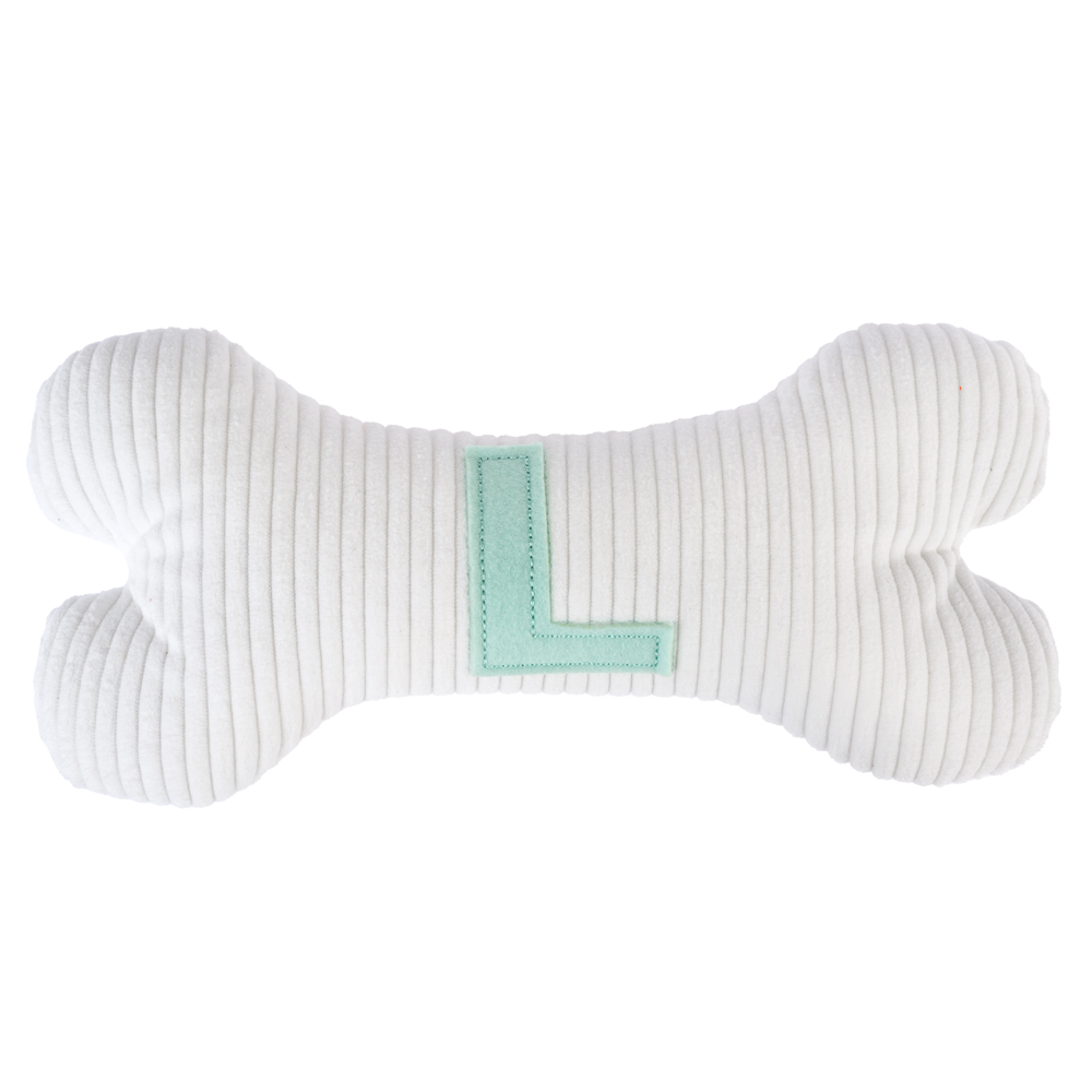 TIAKI Plüschknochen mit Initiale L - L 26 x B 12 x H 5,5 cm TIAKI Plüschknochen mit Initiale L - L 26 x B 12 x H 5,5 cm von TIAKI
