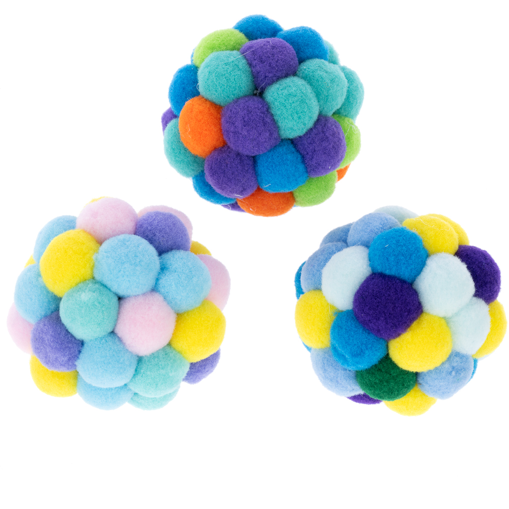 TIAKI Pomponbälle für Katzen - 3er-Pack TIAKI Pomponbälle für Katzen - 3er-Pack von TIAKI