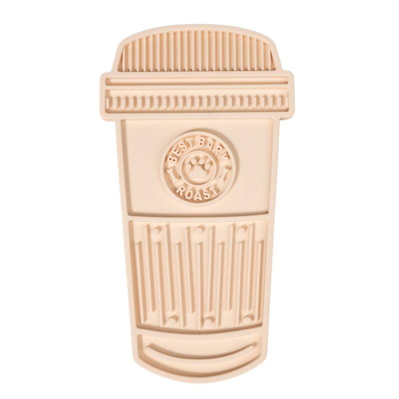 TIAKI Schleckmatte Kaffee Latte - L 30,5 x B 16,7 x H 1,5 cm von TIAKI