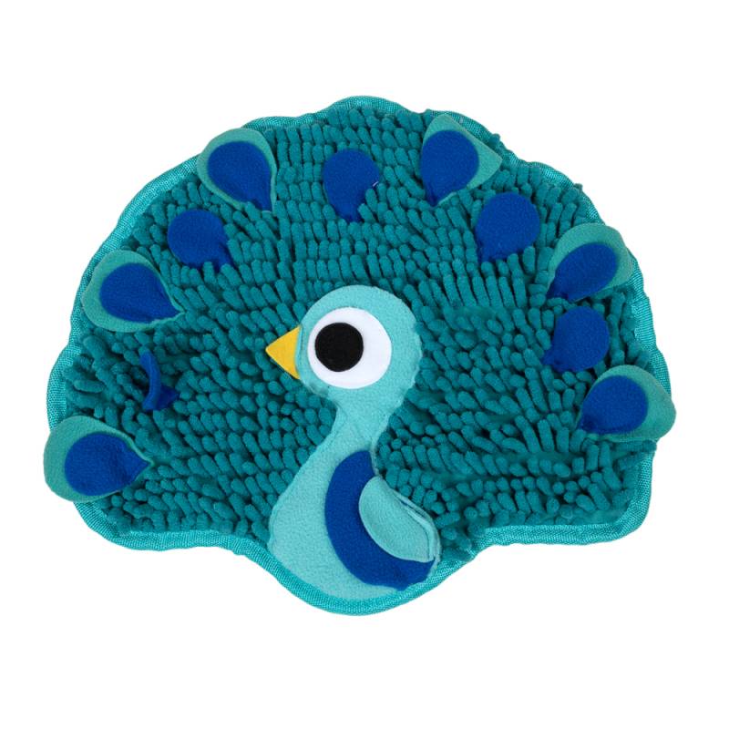 TIAKI Schnüffelmatte Pfau - L 36 x B 31 x H 1 cm von TIAKI