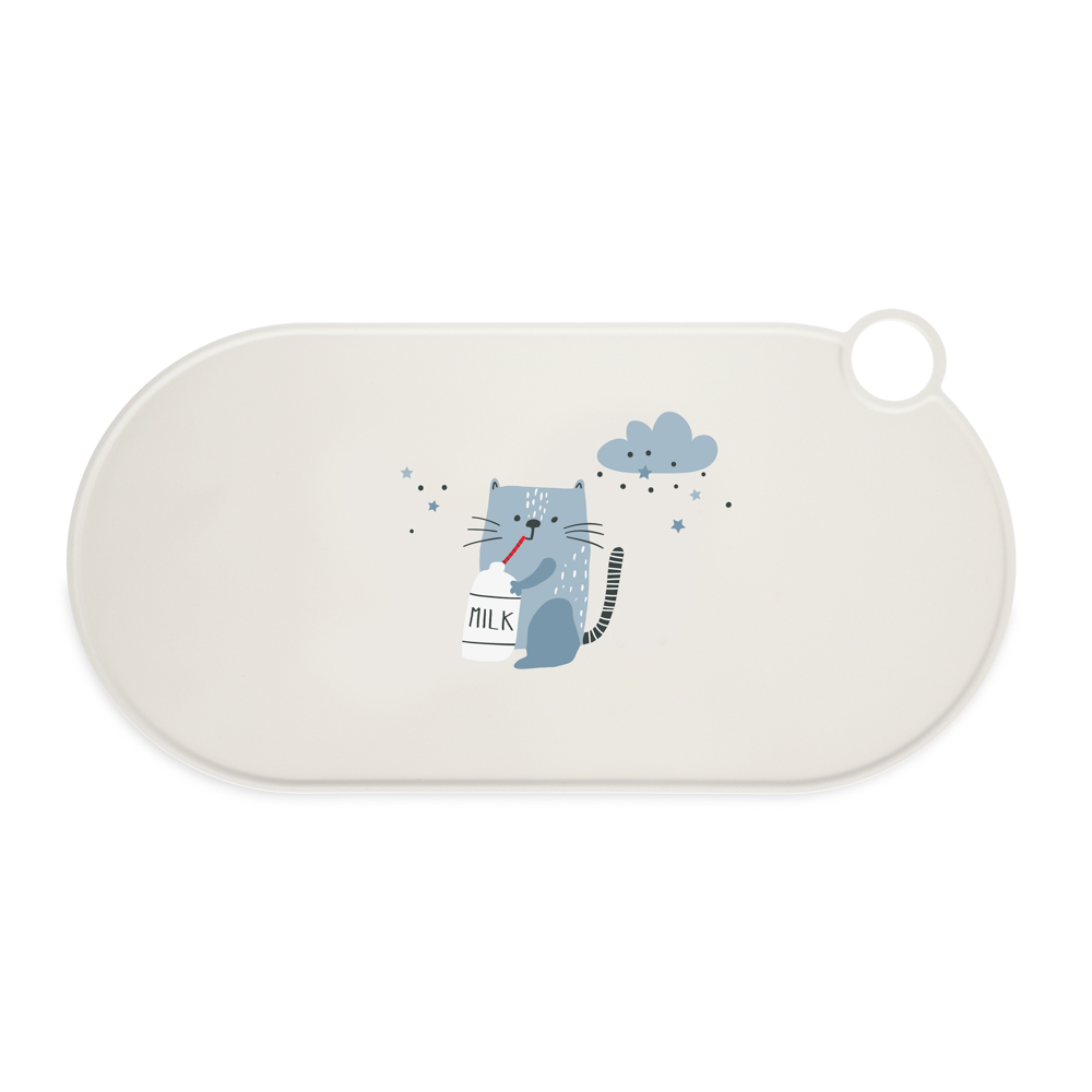 TIAKI Silikon Napfunterlage Milky Kitty - L 50 x B 25 cm TIAKI Silikon Napfunterlage Milky Kitty - L 50 x B 25 cm von TIAKI
