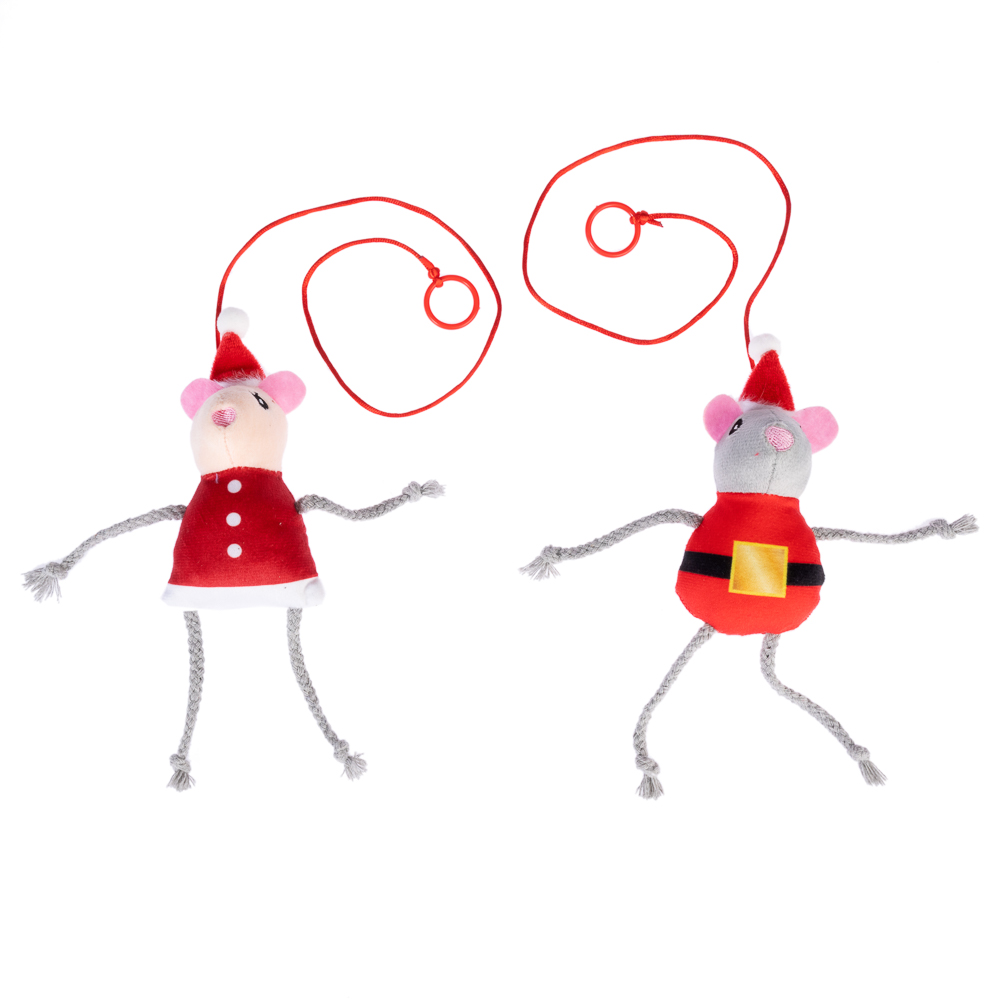 TIAKI Türhänger-Set Weihnachtliches Mäusepaar - 2er-Set von TIAKI