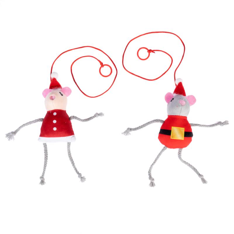 TIAKI Türhänger-Set Weihnachtliches Mäusepaar - 2er-Set von TIAKI