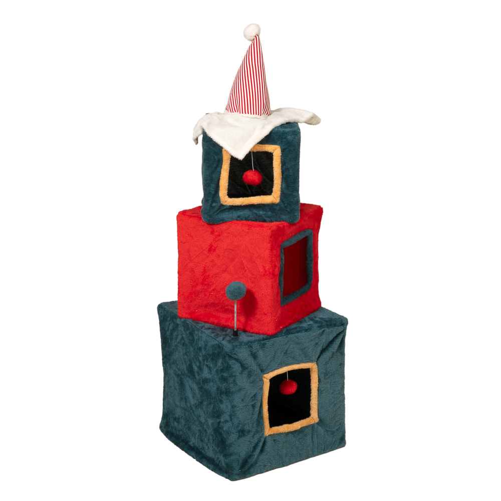 TIAKI Weihnachtlicher Geschenketurm für Katzen - grün / rot TIAKI Weihnachtlicher Geschenketurm für Katzen - grün / rot von TIAKI