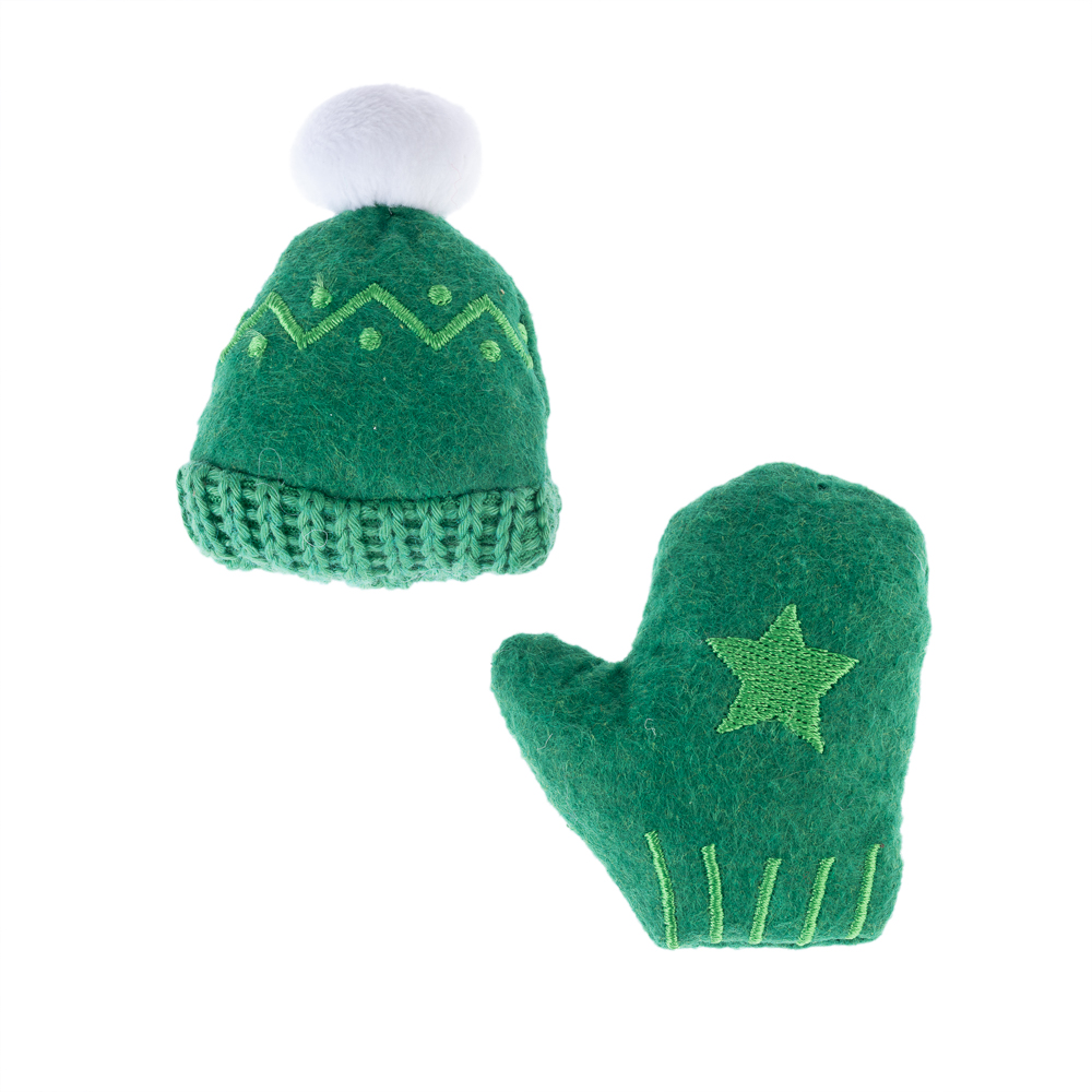 TIAKI Weihnachtliches Katzenspielzeugset Mütze & Handschuh - 2er Set TIAKI Weihnachtliches Katzenspielzeugset Mütze & Handschuh - 2er Set von TIAKI