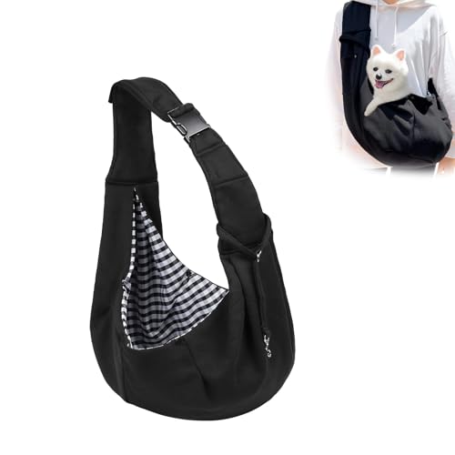 TIANLIN Tragetuch Hund, Hunde Tragetasche, Tragetuch Katze, Hundetasche zum Umhängen, Tragetasche Hund mit Hängeschnalle und Seitentasche, Maximale Tragfähigkeit 7.5 kg Hundetragetuch von TIANLIN