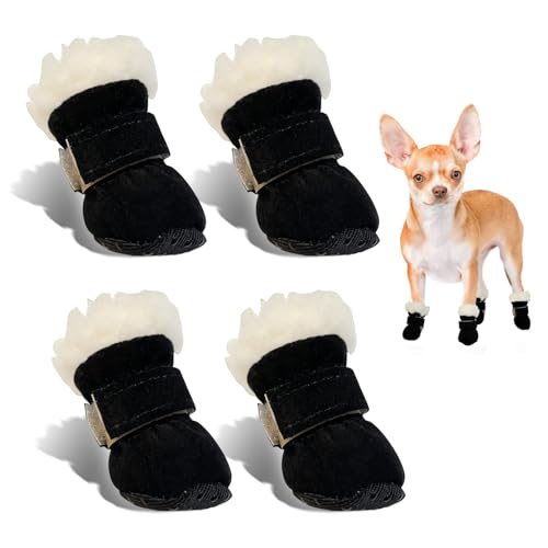 Hundeschuhe Pfotenschutz Winter, 4pcs Schneestiefel Hunde, Hunde Schuhe Anti Rutsch, Rutschfest und Warm, Geeignet für Kleine und Mittelgroße Hunde für Outdoor-Aktivitäten im Winter, Waschbar (XL) Hundeschuhe Pfotenschutz Winter, 4pcs Schneestiefel Hunde, Hunde Schuhe Anti Rutsch, Rutschfest und Warm, Geeignet für Kleine und Mittelgroße Hunde für Outdoor-Aktivitäten im Winter, Waschbar (XL) von TIANLUD