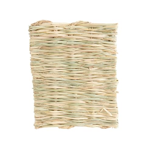 TIANQUXNGI Grasmatte für Kaninchen, gewebte Strohmatte für Kleintiere, natürliche Bettwäsche, Ruhekäfig-Zubehör für Chinchilla TIANQUXNGI Grasmatte für Kaninchen, gewebte Strohmatte für Kleintiere, natürliche Bettwäsche, Ruhekäfig-Zubehör für Chinchilla von TIANQUXNGI