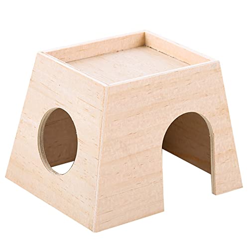 TIANQUXNGI Hamsterhaus aus Holz, bodenloses Design, kleines Haustierversteck für Zwerghamster, Käfigzubehör, leicht zu reinigen, Lebensraumdekoration TIANQUXNGI Hamsterhaus aus Holz, bodenloses Design, kleines Haustierversteck für Zwerghamster, Käfigzubehör, leicht zu reinigen, Lebensraumdekoration von TIANQUXNGI