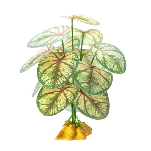 TIANQUXNGI Reptilien Pflanze Versteckgras Flexible Blätter Terrarium Dschungel Habita für Eidechsen Schlange Deko Falsche Pflanze von TIANQUXNGI