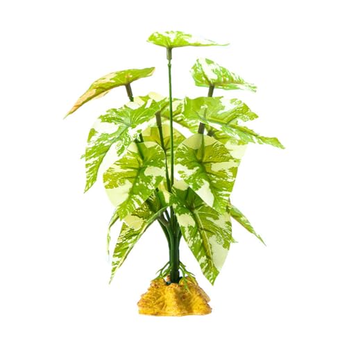 TIANQUXNGI Reptilien Pflanze Versteckgras Flexible Blätter Terrarium Dschungel Habita für Eidechsen Schlange Deko Falsche Pflanze von TIANQUXNGI
