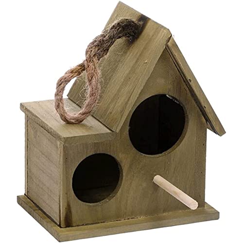 TIANYIA Vogelkäfig aus Holz mit Stolperloch, kreatives Vogelhaus für kleine Vögel, Vogel, warme Zuchtbox Sittiche von TIANYIA