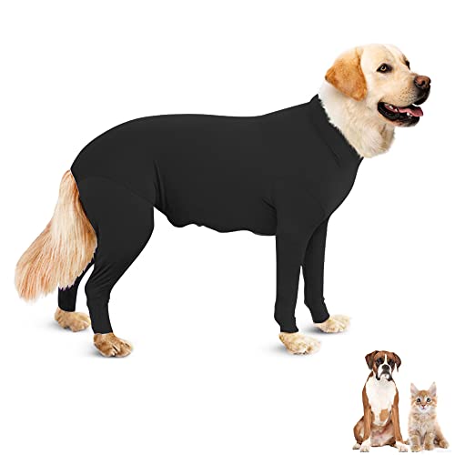 Hund Recovery Suit Bauchwunde nach Operationen tragen, Hund Anti-Lecken elastische Strumpfhose Bodysuit, Verhindert Ganzkörper für Ausfallen, Allergie, Wundschutz, E Halsband Alternative von TIBLACK