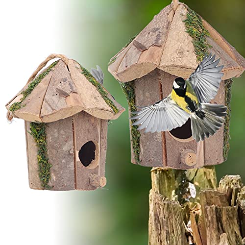 TICFOX Innovatives Vogelhaus Zum Aufhängen aus Holz,Kleines Vogelhaus Für Den Garten Im Freien von TICFOX