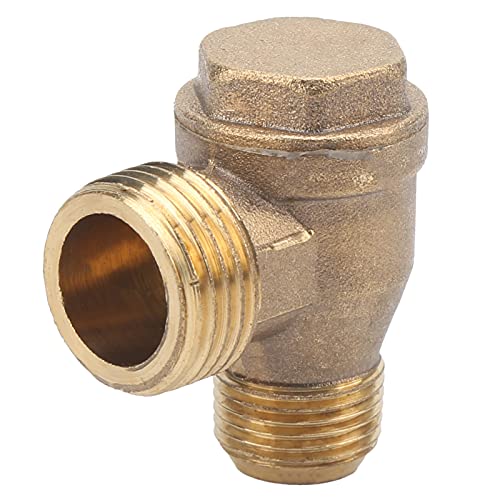 TICFOX Luftkompressor -Prüfventil, 2 -Wege -Scheckventil -Messing -Luftkompressor -Gewinde ohne Return -Ventile 1/2 "x 3/8" für den Luftdrucktank von TICFOX