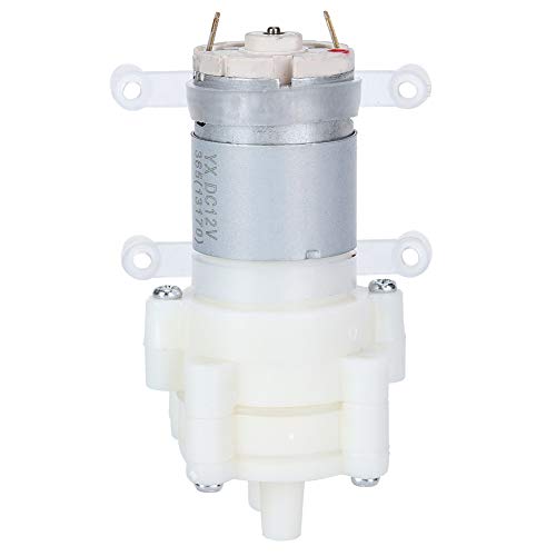 TICFOX Zwerchfellwasserpumpen, Mini -Elektrowasserpumpen, 6-12 V 365 DC Aquarium Wasserdruck Membran Pumpe Mini Elektrische Pumpmaschine für Fischtank von TICFOX
