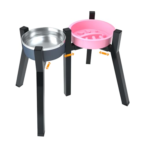 TIDANT Erhöhter Hundeständer für extra große und große Rassen, verstellbare Breite 17,8–26,9 cm, 34,8 cm hoch, Futter- und Wasserhalter (2-in-1-Design, Schüssel nicht im Lieferumfang enthalten) TIDANT Erhöhter Hundeständer für extra große und große Rassen, verstellbare Breite 17,8–26,9 cm, 34,8 cm hoch, Futter- und Wasserhalter (2-in-1-Design, Schüssel nicht im Lieferumfang enthalten) von TIDANT