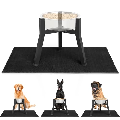 TIDANT Verstellbarer breiter erhöhter Hundeständer mit Matte für mittelgroße und große Hunde, 27,9 cm hoch, Einzelnapfhalter für 17,8–26,9 cm breite Näpfe, erhöhter Futterspender für Futter und Wasser TIDANT Verstellbarer breiter erhöhter Hundeständer mit Matte für mittelgroße und große Hunde, 27,9 cm hoch, Einzelnapfhalter für 17,8–26,9 cm breite Näpfe, erhöhter Futterspender für Futter und Wasser von TIDANT