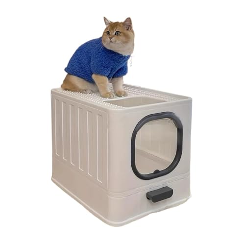 für mehrere Katzen, Geruchskontrolle Auslaufsichere, geschlossene Katzentoilette mit Schublade, Trainingstoilette for Kätzchen mit Schaufel und Deckel, Spritzschutz für mehrere Katzen, Geruchskontrolle Auslaufsichere, geschlossene Katzentoilette mit Schublade, Trainingstoilette for Kätzchen mit Schaufel und Deckel, Spritzschutz von TIEOAXFT