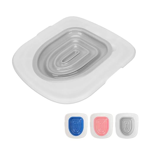 für mehrere Katzen, Geruchskontrolle Bestes Katzentoiletten-Trainingsset aus Kunststoff, universell wiederverwendbar, umweltfreundlich, Katzentoilettentrainer for die Reinigung von Haustieren(Grey) von TIEOAXFT