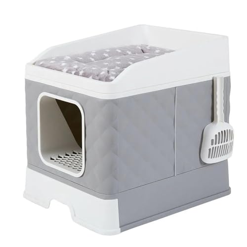 für mehrere Katzen, Geruchskontrolle Große Katzentoilette, geschlossene Katzentoilette mit Zugang von Oben oder vorne, Haustierbedarf, einschließlich Kissen im Schubladenstil für mehrere Katzen, Geruchskontrolle Große Katzentoilette, geschlossene Katzentoilette mit Zugang von Oben oder vorne, Haustierbedarf, einschließlich Kissen im Schubladenstil von TIEOAXFT
