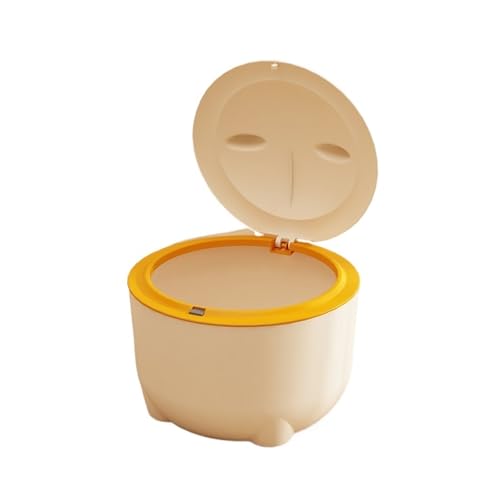 für mehrere Katzen, Geruchskontrolle Haustiermisteimer Katzenstreu Spezialmülleimer Katzenkot Geruchsdichtes Katzenstreubecken Kleine Haustierkot Haustierprodukte(Yellow) von TIEOAXFT