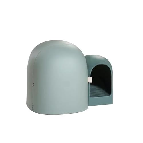 für mehrere Katzen, Geruchskontrolle Katzentoilette, komplett geschlossen, übergroße kleine große Katzentoilette, Korridortyp und spritzwassergeschützter Sandtisch, Katzenprodukte(Green) von TIEOAXFT