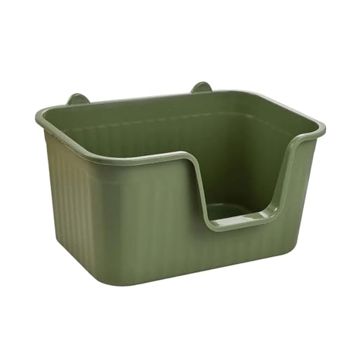 für mehrere Katzen, Geruchskontrolle Schlanke und funktionale Katzentoilette – pflegeleicht und stilvolles Design(Green Large) von TIEOAXFT