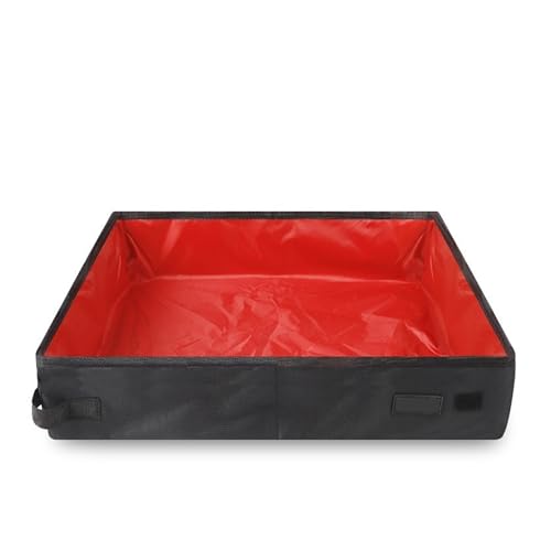 für mehrere Katzen, Geruchskontrolle Wasserdichte faltbare Katzentoilette for den Außenbereich, Hundetoilettenfach, faltbare Katzentoiletten, Bettpfannen, tragbare Katzentoiletten fürs Reiseauto(Red,L für mehrere Katzen, Geruchskontrolle Wasserdichte faltbare Katzentoilette for den Außenbereich, Hundetoilettenfach, faltbare Katzentoiletten, Bettpfannen, tragbare Katzentoiletten fürs Reiseauto(Red,L von TIEOAXFT