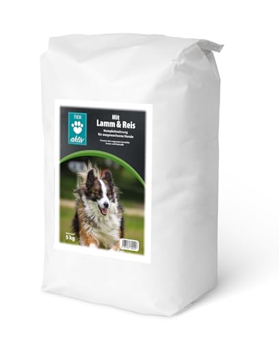 TIER aktiv Lamm & Reis Hundefutter Trockenfutter (5 kg) von TIER aktiv