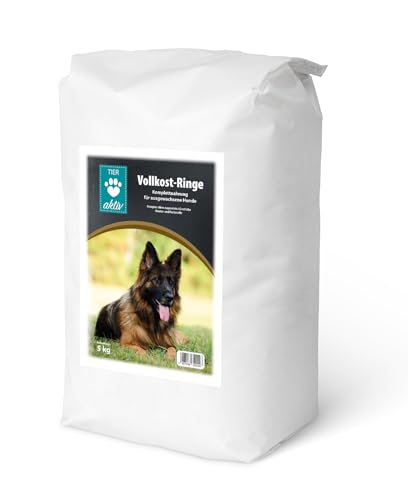 TIER aktiv Vollkost-Ringe Hundefutter Trockenfutter (15 kg) von TIER aktiv
