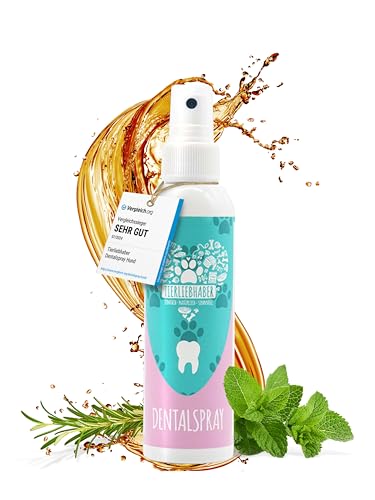 TIERLIEBHABER Dentalspray für Hunde & Katzen – Von Tierärzten entwickelt – 100% natürliche Hunde Zahnpflege – Schonende Zahnreinigung Hund gegen Zahnbelag & Zahnstein Hund & Maulgeruch von TIERLIEBHABER