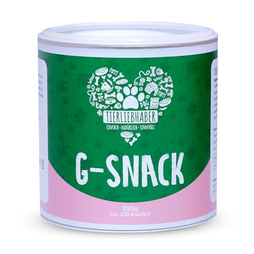 TIERLIEBHABER – G-Snack Hundeleckerli als Ergänzung gegen unerwünschte Mitbewohner bei Hunde – Hundesnack zur Unterstützung bei Darmbarriere Hund – Fördert EIN gesundes Darmmilieu – 350g Drops von TIERLIEBHABER