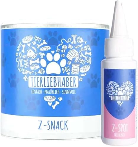 TIERLIEBHABER Sparpaket - Zeckenschutz Spot On & Z-Snack für Hunde | Z-Bundle enthält Zeckenmittel Z-Spot mit Kokosöl und Schwarzkümmelöl | 100% Pflanzlich von TIERLIEBHABER