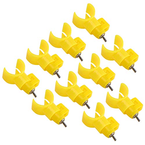 Hühnertränke-Nippel, 10 Stück, Hühner-Nippel-Trinkbrunnen, Hühner-Wasser-Futterspender, Halbkreis-Kugelhahn-Typ, Geflügeltränke, Hühner-Wasser-Nippel für Hühner, Wachtel, von TIKATARER