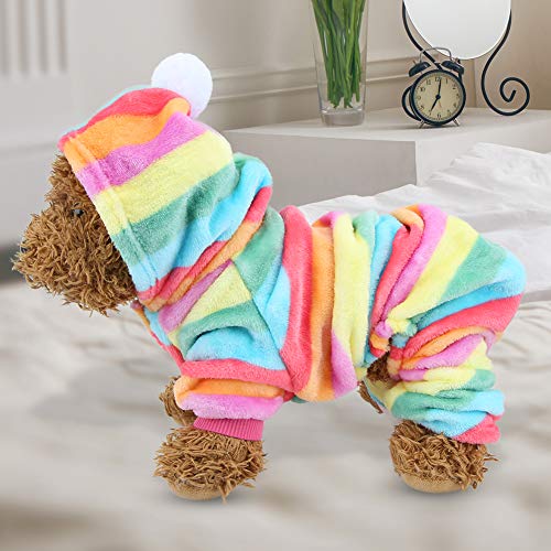 Hunde-Kapuzenpullover, Superweicher Hundemantel für Kaltes Wetter, Hunde-Pyjama, Herbst-Winter-Haustierkleidung, Anzug, Hunde-Kapuzenpullover, Mittelgroße Hunde-warme Hunde-Kapuzenpullover, Superweicher Hundemantel für Kaltes Wetter, Hunde-Pyjama, Herbst-Winter-Haustierkleidung, Anzug, Hunde-Kapuzenpullover, Mittelgroße Hunde-warme von TIKATARER