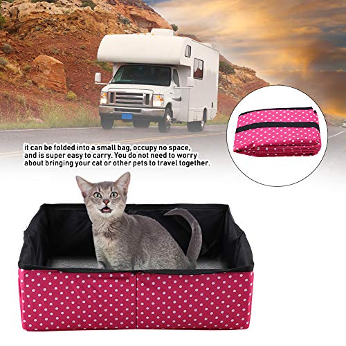 Reise-Katzentoilette für Katzen, Kleine Katzentoilette, Tragbare Katzen-Reisetoilette Im Auto, Katzentoilette, wasserdichte Mobile Katzentoilette für Outdoor-Camping, Passend für Reise-Katzentoilette für Katzen, Kleine Katzentoilette, Tragbare Katzen-Reisetoilette Im Auto, Katzentoilette, wasserdichte Mobile Katzentoilette für Outdoor-Camping, Passend für von TIKATARER