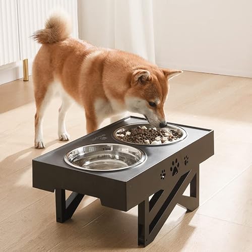 TIKATARER Einzelhund Schüsselstand, Verstellbare Erhöhte Hundeberichtungen Hunde Ernährungsstation mit Edelstahl Doppelschalen Erhöhte Hundehund Food Ständer für Hunde Welpe Feeder Hundeschalen TIKATARER Einzelhund Schüsselstand, Verstellbare Erhöhte Hundeberichtungen Hunde Ernährungsstation mit Edelstahl Doppelschalen Erhöhte Hundehund Food Ständer für Hunde Welpe Feeder Hundeschalen von TIKATARER