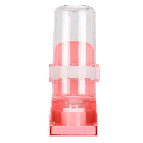 TIKATARER Hanging Haustierwasserspender, Leckeres Plastikwasserflasche, Hunde, Hamster und Vögel, Zweiseitige Trinkschüssel, Käfigmontage-Design (Rosenate) von TIKATARER