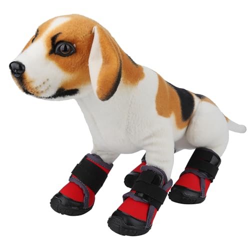TIKATARER Hundeschuhe, Hundeschuhe für Heißes Pflaster, Hundeschuhe für Heißes Pflaster, rutschfeste Hundeschuhe mit Weicher Gummisohle, 4 Stück, Hundestiefel, Pfotenschutz für den TIKATARER Hundeschuhe, Hundeschuhe für Heißes Pflaster, Hundeschuhe für Heißes Pflaster, rutschfeste Hundeschuhe mit Weicher Gummisohle, 4 Stück, Hundestiefel, Pfotenschutz für den von TIKATARER