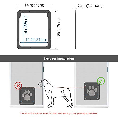 TIKATARER Hundetür für Fliegengittertür, Hundegittertür mit Hundepfotenabdrücken Hundetür Hundepfotenabdrücke Hundetür Hund TIKATARER Hundetür für Fliegengittertür, Hundegittertür mit Hundepfotenabdrücken Hundetür Hundepfotenabdrücke Hundetür Hund von TIKATARER
