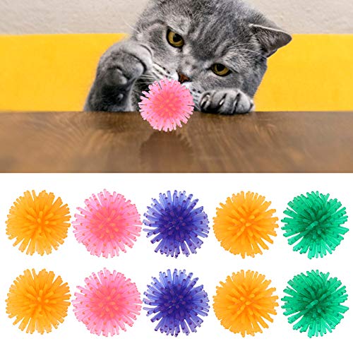 TIKATARER Katzenballspielzeug, Katzenspielzeug für Hauskatzen, 10 Stück, Lustige Interaktive Katzenspielzeugbälle, Kätzchenspielzeug, Buntes Katzenspielzeug, Ballspielspielzeug für TIKATARER Katzenballspielzeug, Katzenspielzeug für Hauskatzen, 10 Stück, Lustige Interaktive Katzenspielzeugbälle, Kätzchenspielzeug, Buntes Katzenspielzeug, Ballspielspielzeug für von TIKATARER