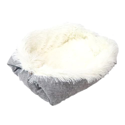 TIKATARER Katzenbetten, Selbstwärmendes Katzenbett, Kleines Hundebett, Flauschiges Katzenbett mit Weichem, Ultralangem Plüschfutter, Haustiernest für Katzen und Hunde (flach: 61 X 51 cm, TIKATARER Katzenbetten, Selbstwärmendes Katzenbett, Kleines Hundebett, Flauschiges Katzenbett mit Weichem, Ultralangem Plüschfutter, Haustiernest für Katzen und Hunde (flach: 61 X 51 cm, von TIKATARER