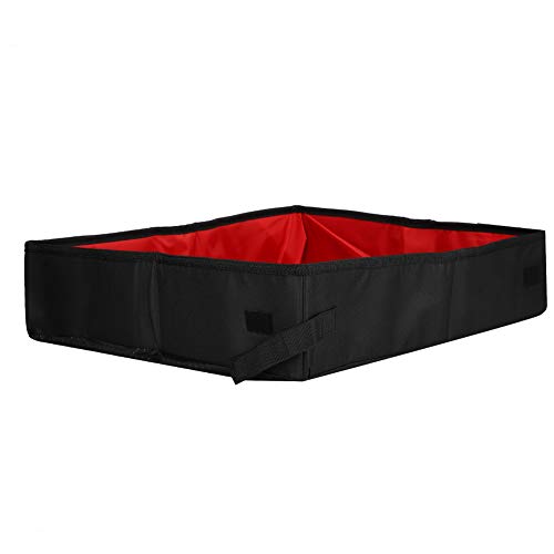 TIKATARER Katzentoilette, Halb Geschlossene Klappbare Katzentoilette für Katzen Tragbare Katzen -Toiletten Tragbare Softes Haustierzubehör für Haus Im Freien, 19.7x15.7x4.3in (L) von TIKATARER