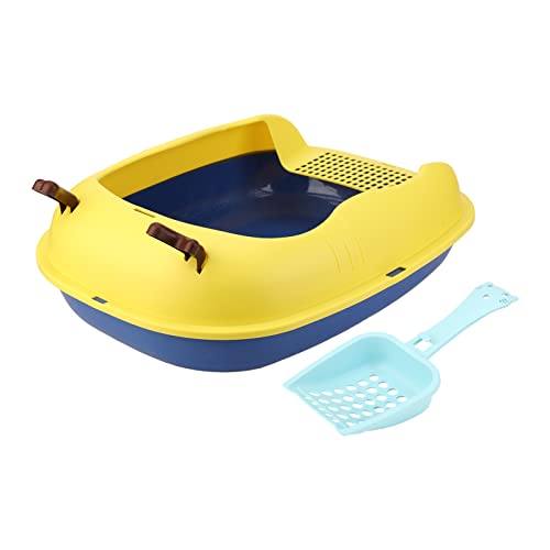 TIKATARER Kitty Müllbox, Offene Kätzchen -Katzentoilette mit Hoher Seitenkatze Katzentoilette Halbschlossenkätzchen -Toilette mit Müll Sieben Schaufel Kätzchen für Hamster Kleine Hunde TIKATARER Kitty Müllbox, Offene Kätzchen -Katzentoilette mit Hoher Seitenkatze Katzentoilette Halbschlossenkätzchen -Toilette mit Müll Sieben Schaufel Kätzchen für Hamster Kleine Hunde von TIKATARER