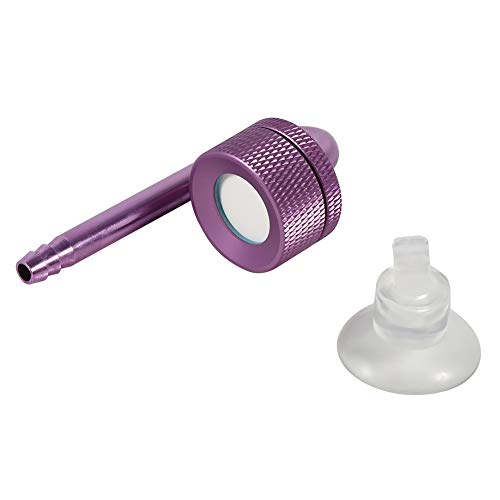 TIKATARER Luftstein für Aquarium Fischtank, 3 Farben Fischtankzubehör CO2 Diffusor Aluminiumlegierung Kohlendioxid Diffusor Atomiser Fischtanklieferungen Aquariumausrüstung (Purple) von TIKATARER