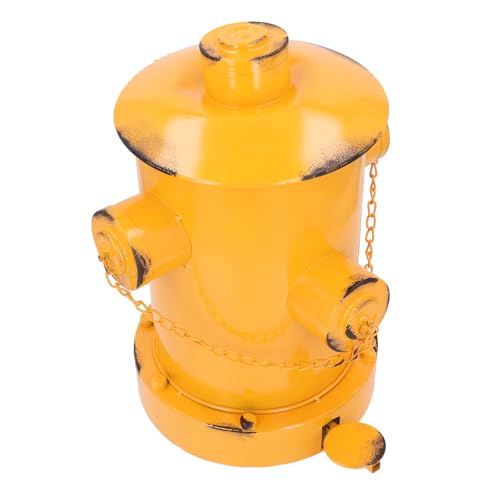 TIKATARER Retro-Mülleimer, Eisen-Feuerhydranten-Mülleimer, Hundekot-Mülleimer, Draußen, Drinnen, Draußen, Abfallbehälter, Retro-Küchen-Mülleimer für Park, Garten, Küchenmüll, 31,9 X 30,5 X von TIKATARER